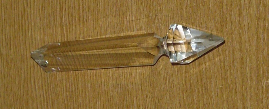 Details about   Lot of 5 Antique Crystal Prisms 3” Spears with Faceted attached Crystals 